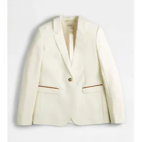托德斯/Tod's 女人 白色 羊毛西装外套 X2W74493020VSQB013
