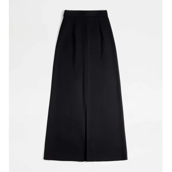 托德斯/Tod's 女人 黑色 羊毛长裙 X4W9247501ESKFB999