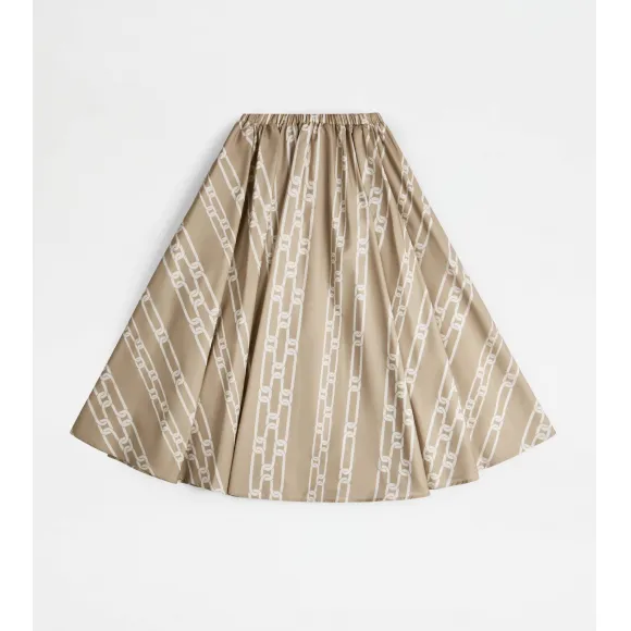 托德斯/Tod's Woman TWO-TONE 寬鬆半截裙 X4W9248513EWFY460PF1