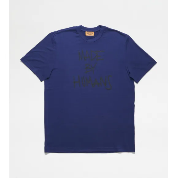 托德斯/Tod's 男人 蓝色 Made by HumansT恤 X5MB2435600UBEU610