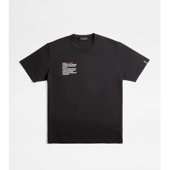托德斯/Tod's 男人 黑色 No_Code T恤 X5MB244N720UHCB999