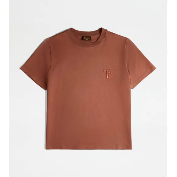 托德斯/Tod's 男人 棕色 针织T恤 X5MB3485530VDNS203