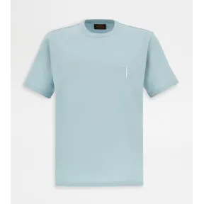 托德斯/Tod's 男人 浅蓝色 针织T恤 X5MB3485530VDNU208