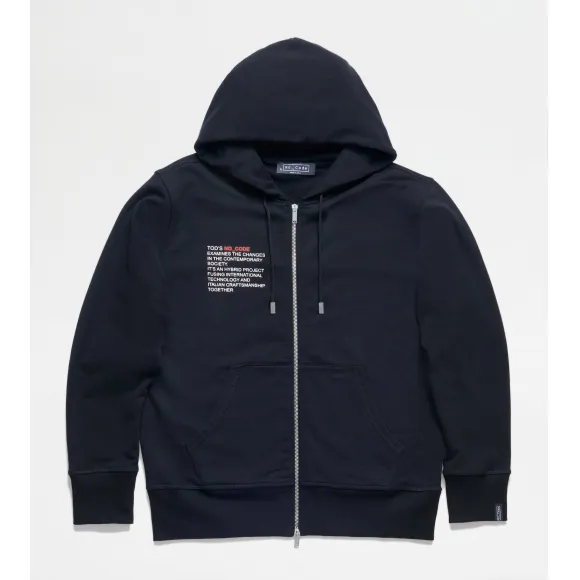 托德斯/Tod's 男人 黑色 No_Code拉链帽衫 X5MB544N600UHBB999