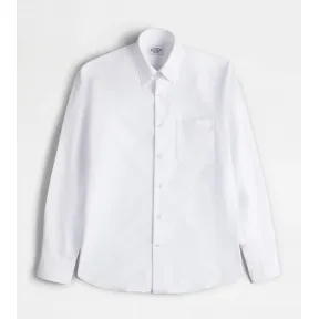 托德斯/Tod's 男人 白色 棉质衬衫 X6MA1496010WHMB001