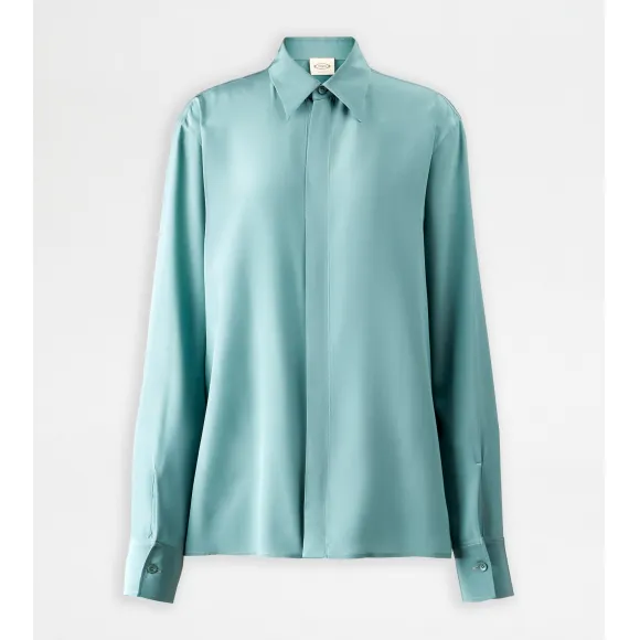 托德斯/Tod's 女人 绿色 真丝衬衣 X6WA1476020SBKV008