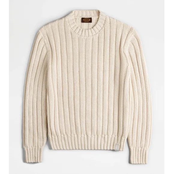 托德斯/Tod's Jersey Cuello Caja BLANCO Hombre X8MC1488110QWXWSB018