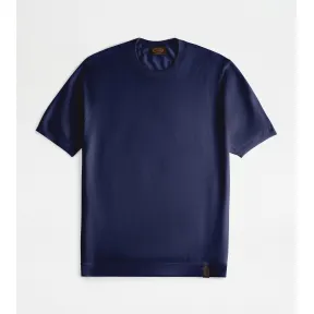 托德斯/Tod's 男人 蓝色 羊毛T恤 X8MC1488270WDZU805