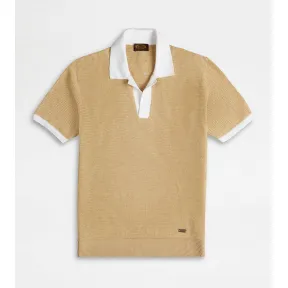 托德斯/Tod's Man 彩色 亞麻針織Polo衫 X8MC1498020WFULC414