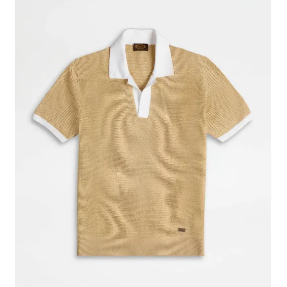 托德斯/Tod's Man 彩色 亞麻針織Polo衫 X8MC1498020WFULC414