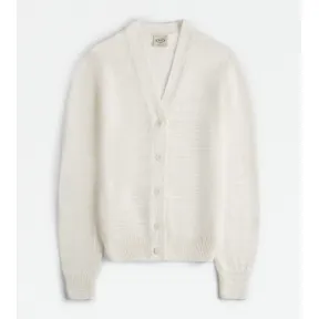托德斯/Tod's Cárdigan Mixto Lino BLANCO Mujer X8WC148835EWFZLB001