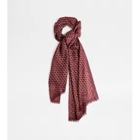 托德斯/Tod's Man 紅色 羊毛圍巾 X9MF2489020WMRPZR801