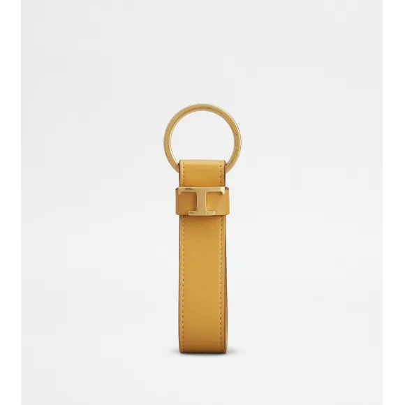托德斯/Tod's Man 黃色 皮革鎖匙扣 XAMTSIGA200RLOPZG414