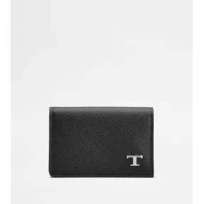 托德斯/Tod's Man ブラック レザー ビジネス カード ホルダー XAMTSYF8200F3KPZB999