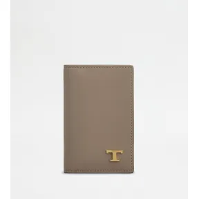 托德斯/Tod's 男人 灰色 Tod's皮革卡包 XAMTSYFA200RLOV618