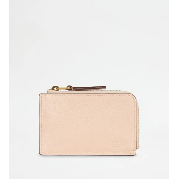 托德斯/Tod's Unisex ピンク レザー クレジット カード ホルダー XAUENPFV2L0O59PZM030