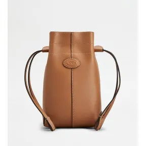 托德斯/Tod's Woman BROWN Micro Drawstring Di Bag in Leather XAWDBST0000RORPZS410