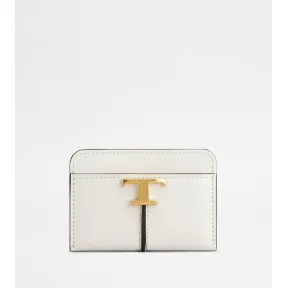 托德斯/Tod's Woman 화이트 T 타임리스 신용카드 지갑 XAWTSKF1100KETPZB013