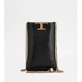 托德斯/Tod's 女人 黑色 T Timeless手机包 XAWTSR31300S01B999