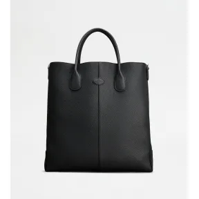 托德斯/Tod's 男人 黑色 Tod's Di Bag中号皮革托特包 XBMDBSF0300WSSB999