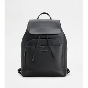 托德斯/Tod's 男人 黑色 T Timeless中号皮革背包 XBMTPMG0300RLXB999