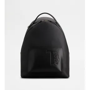 托德斯/Tod's 男人 黑色 中号皮革背包 XBMTRVP0300PXDB999