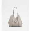 托德斯/Tod's Woman グレー T タイムレス レザー ショッピングバッグ スモール XBWTSBA0200Q8EPZB220