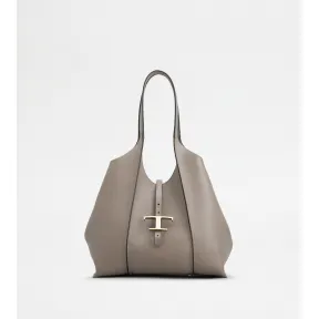 托德斯/Tod's Bolso Shopping T Timeless en Piel Pequeño GRIS Mujer XBWTSBA0200Q8EPZB221