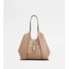托德斯/Tod's Woman PINK T Timeless Shopping Bag in Leather Small XBWTSBA0200Q8EPZM027