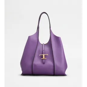 托德斯/Tod's Woman VIOLET T Timeless Shopping Bag in Leather Medium XBWTSBA0300Q8EPZL233