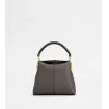 托德斯/Tod's Woman GREY Tod's T Case Tote Messenger Bag in Leather Micro XBWTSTO0000XPRPZB400