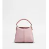 托德斯/Tod's Woman PINK Tod's T Case Tote Messenger Bag in Leather Micro XBWTSTO00L0XPRPZM423