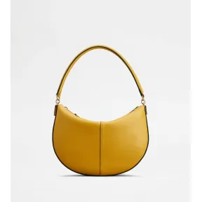 托德斯/Tod's Woman 黃色 Tod's T Case迷你皮革Hobo手袋 XBWTSTW0200XPRPZG414