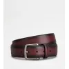 托德斯/Tod's 男人 酒红色 牛皮腰带 XCMCP610100HURR802