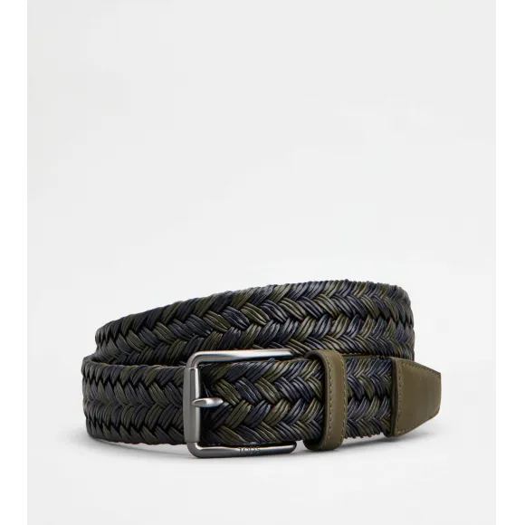 托德斯/Tod's 男人 彩色 皮革拼织物腰带 XCMCPR23100SP97O52