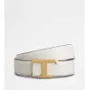 托德斯/Tod's Man 화이트 타임리스 리버서블 벨트 XCMCQR55100CPE85B015