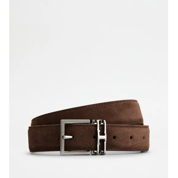 托德斯/Tod's 男人 棕色 可调节双面皮革腰带 XCMCQT70100CVQ7P60