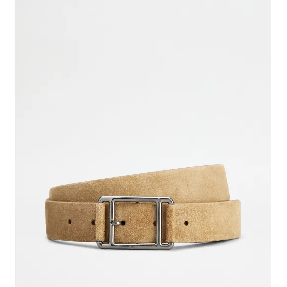 托德斯/Tod's Man 米黃色 皮革腰帶 XCMCQT90100GRC15C801