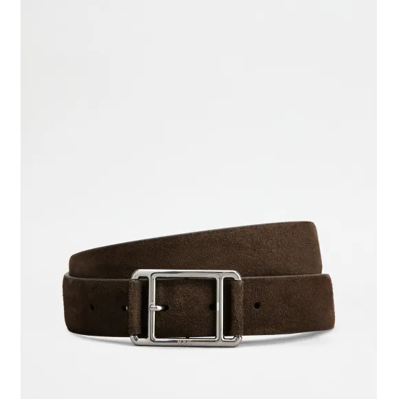 托德斯/Tod's Man ブラウン レザー ベルト XCMCQT90100GRC25S800