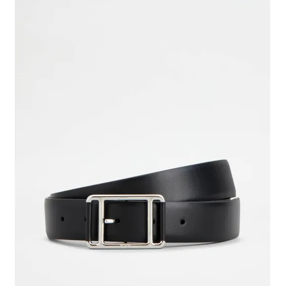 托德斯/Tod's 男人 黑色 皮革腰带 XCMCQT90100RLXB999