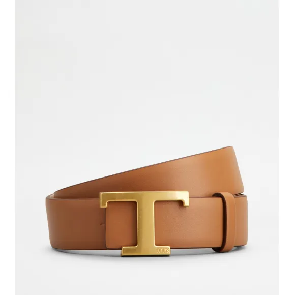 托德斯/Tod's 女人 彩色 T Timeless双面皮革腰带 XCWTSB10100RBR265T