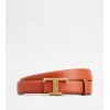 托德斯/Tod's Woman マルチカラー T タイムレス レザー リバーシブル ベルト XCWTSB30100RBR855Z49
