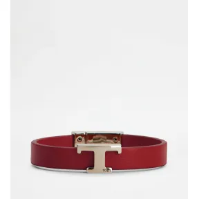 托德斯/Tod's Bracciale T Timeless in Pelle ROSSO Uomo XEMB1990100RLXSR018