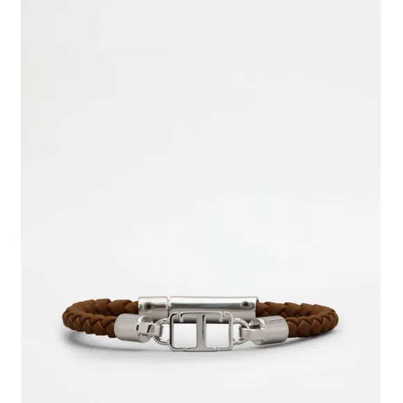 托德斯/Tod's Man 棕色 皮革手鐲 XEMB4001100FLRMC817