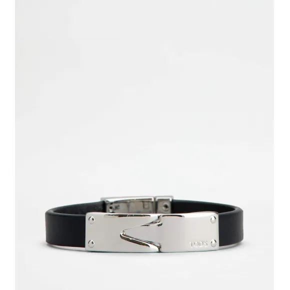 托德斯/Tod's 男人 黑色 皮革手镯 XEMB4100100RLXB999