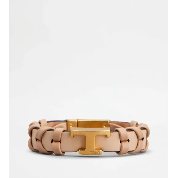 托德斯/Tod's Woman PINK Bracelet in Leather with Threading XEWB2050100RBRPZ6O12