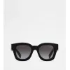 托德斯/Tod's Woman BLACK Squared Sunglasses XOW03644822AGJPZB999