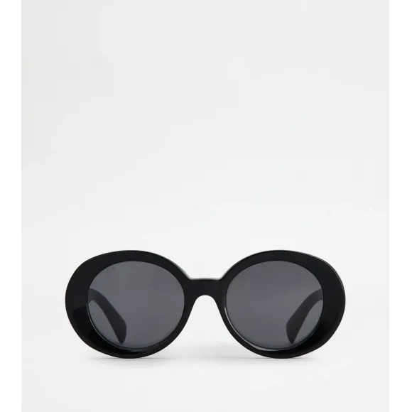 托德斯/Tod's Woman 黑色 橢圓形太陽眼鏡 XOW03725220KR2PZB999