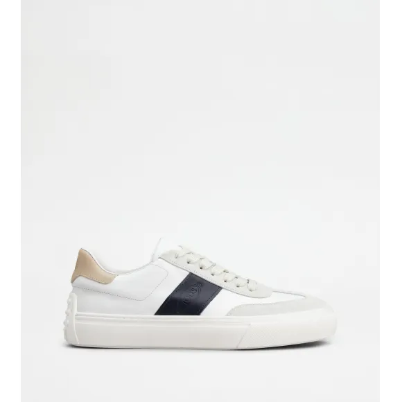 托德斯/Tod's 男人 彩色 光滑皮革拼绒面皮革运动休闲鞋 XXM03E0GC50PJTBX59