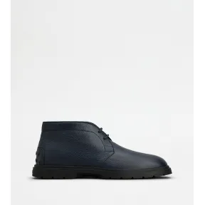 托德斯/Tod's Man BLUE Desert Boots in Leather XXM59K00D80S5N8MCU807